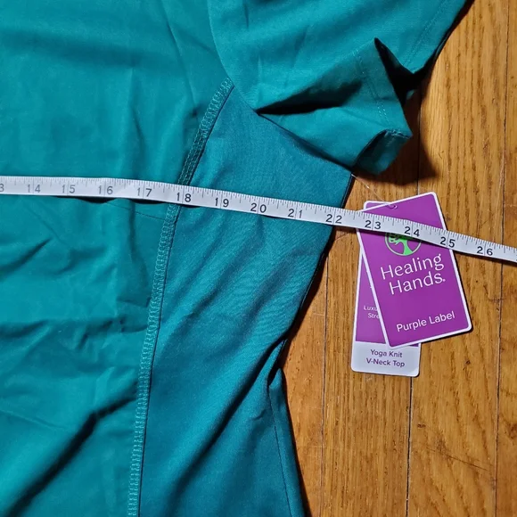 Healing Hands Short Sleeve Scrub Top - Picture 8 of 11